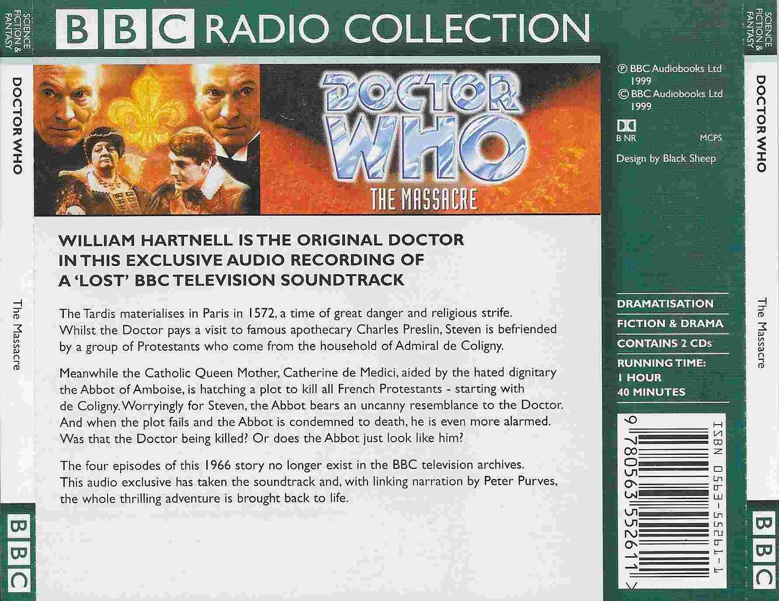 Picture of ISBN 0-563-55261-1 Doctor Who - The massacre by artist John Lucarotti from the BBC records and Tapes library